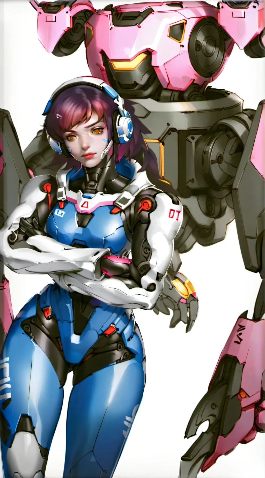 ai character: D.va background