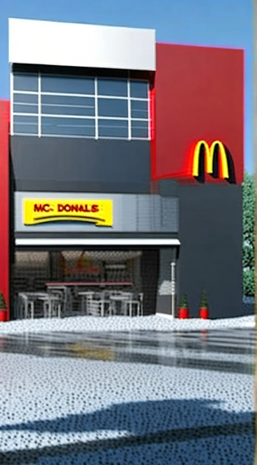 ai character: Tadc works in mcdo background