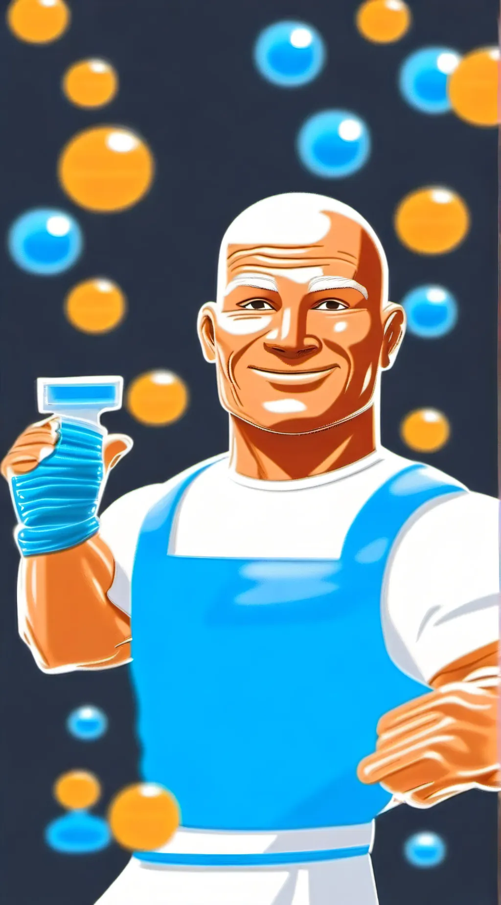 ai character: mr clean background