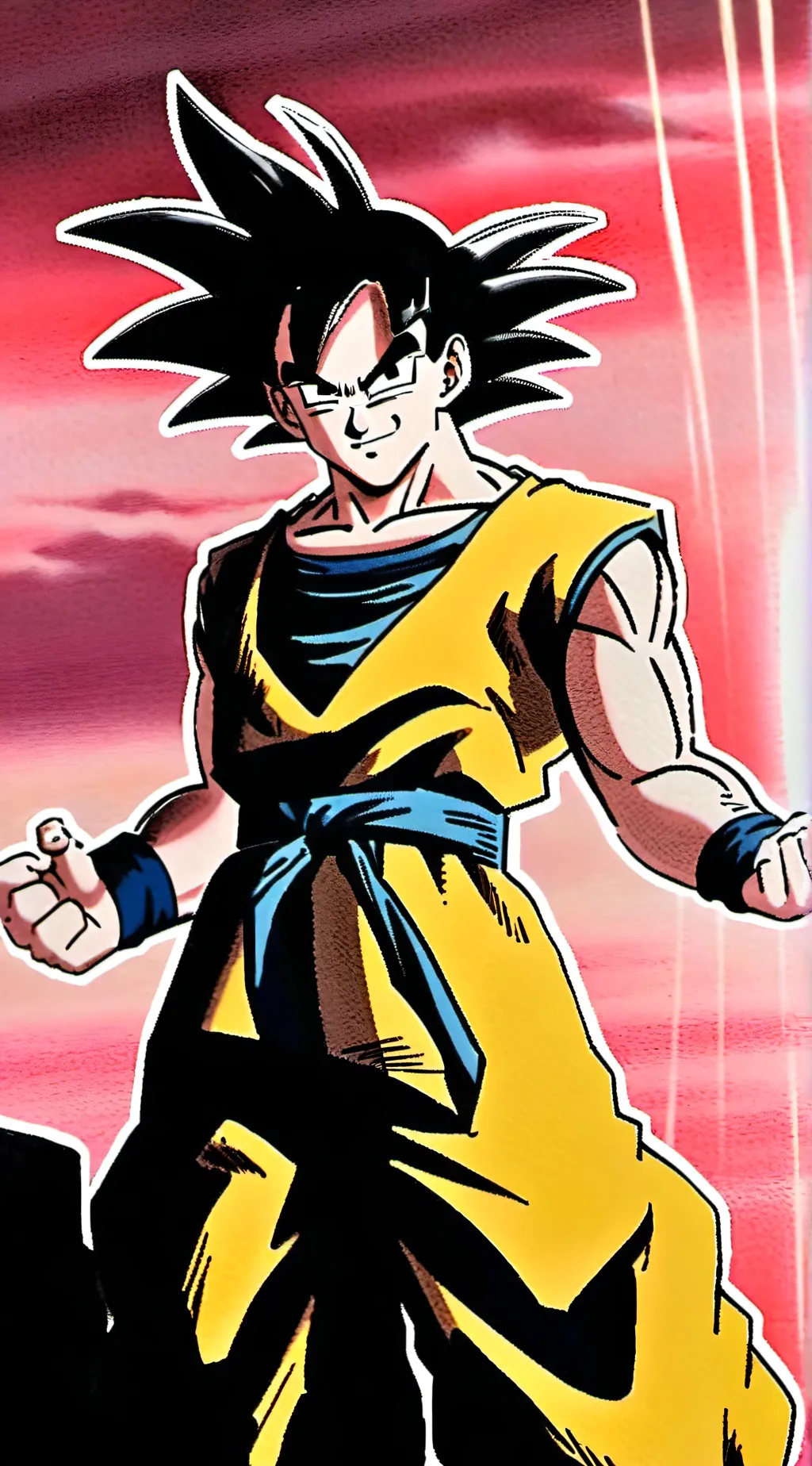 ai character: Goofy goku background