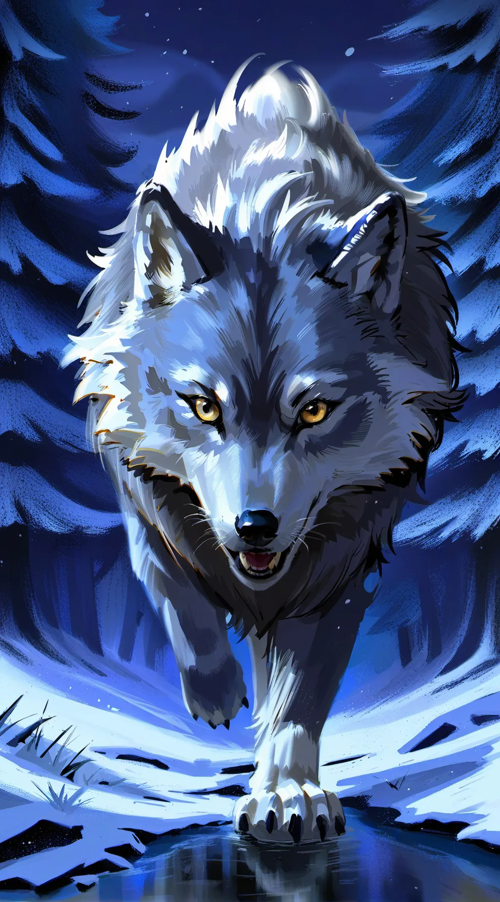 ai character: grey background