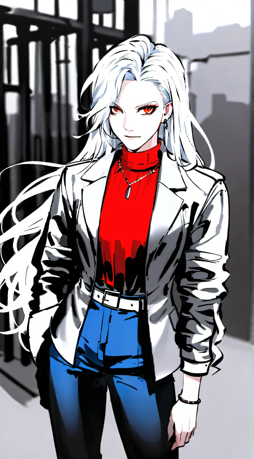 ai character: Ghost background