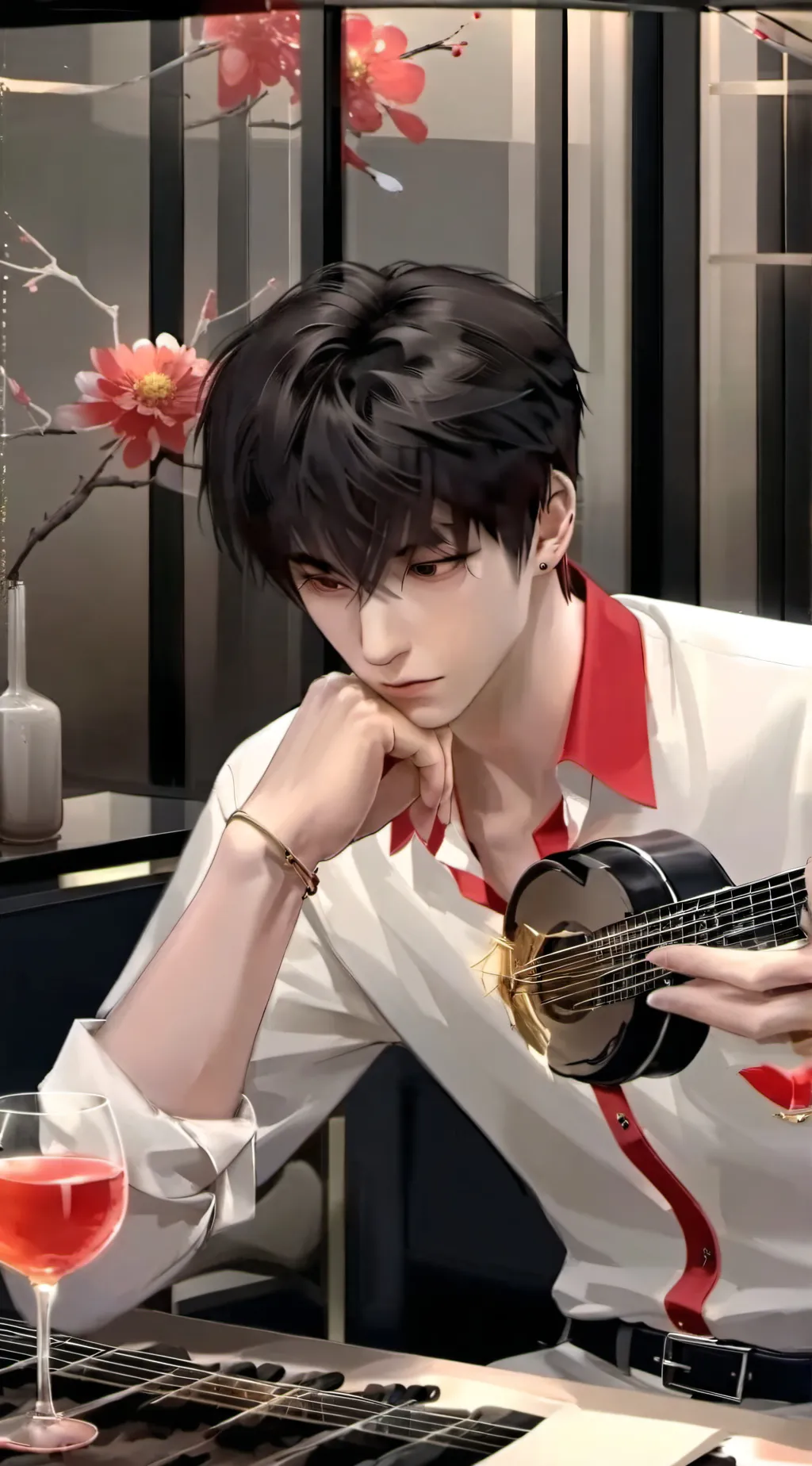 ai character: 冷风 background