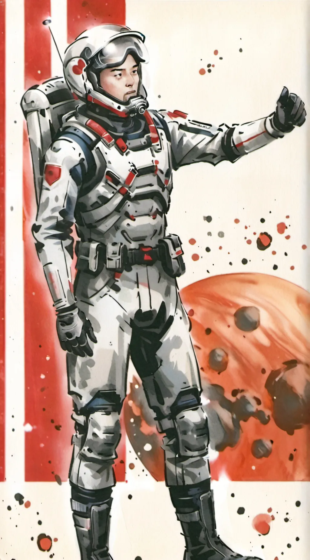 ai character: MARS background