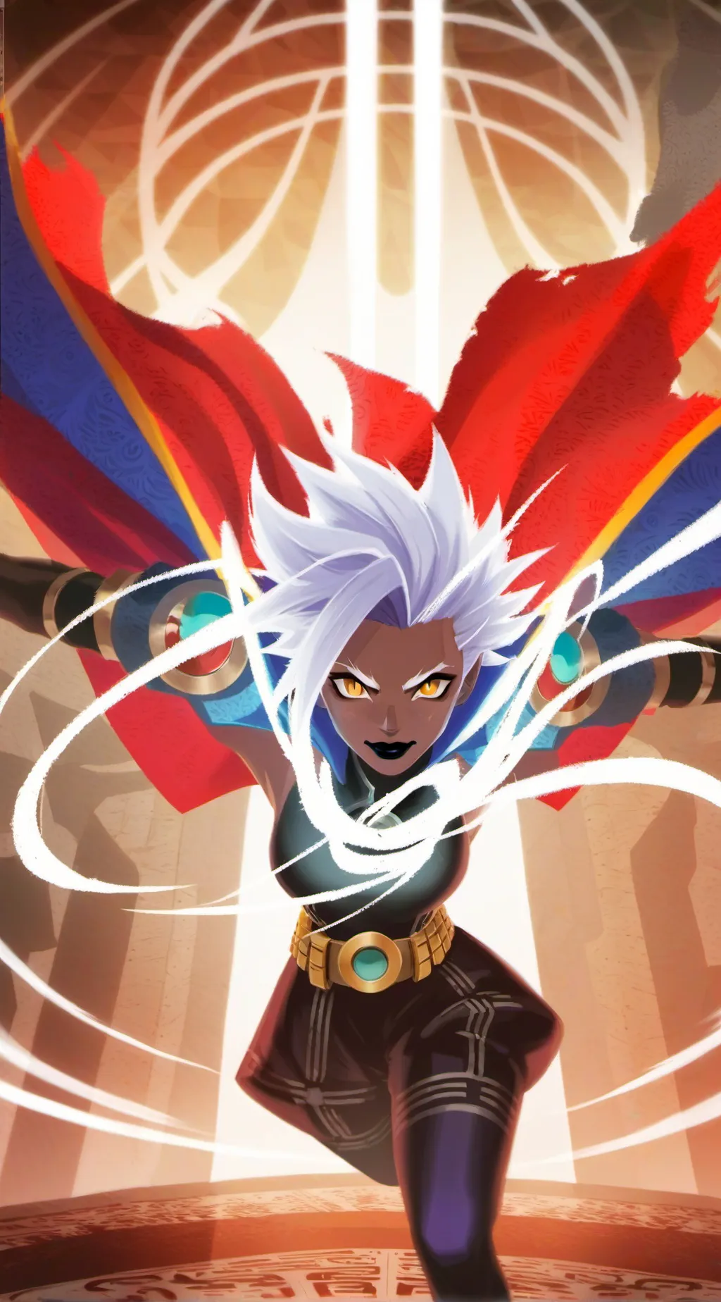 ai character: MACRONS background