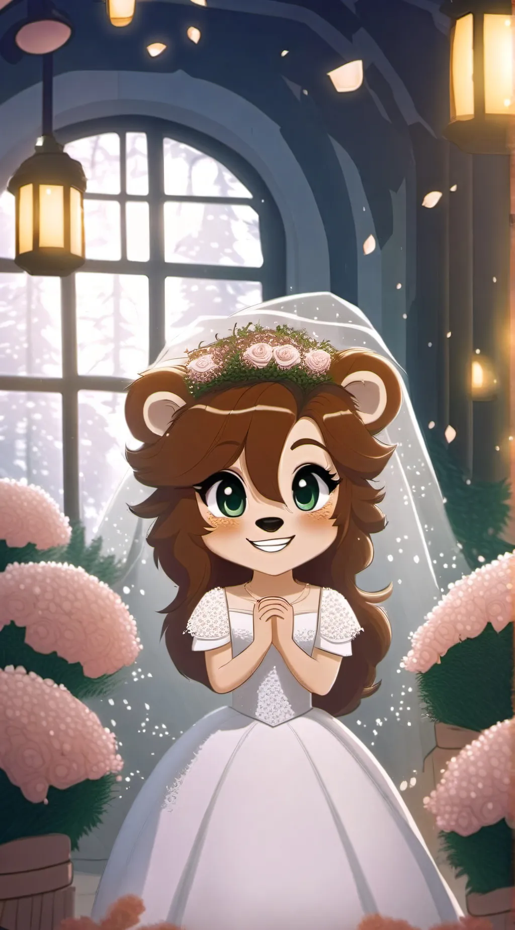 ai character: Lily (lion virus) background