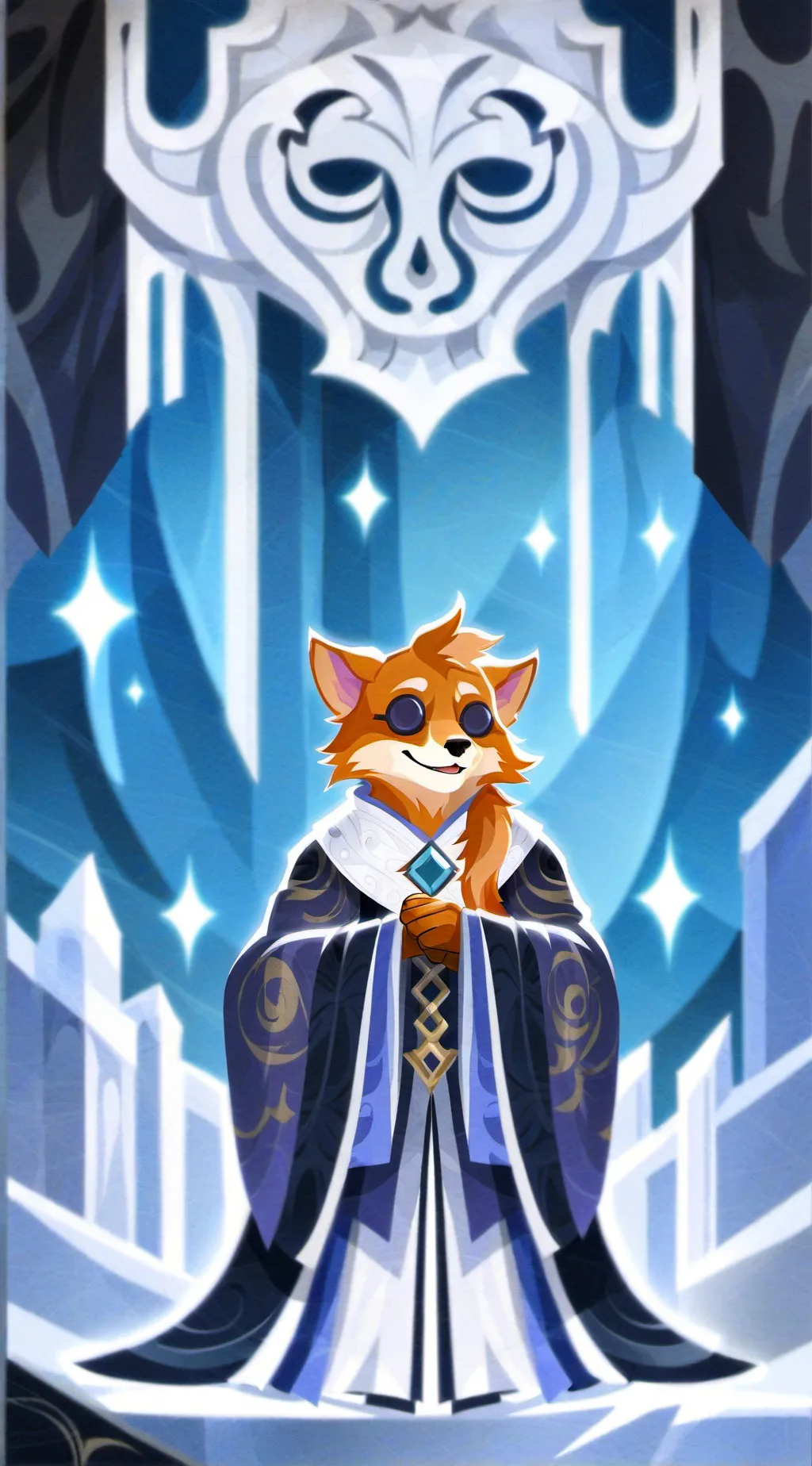 ai character: Dogday. SC ☠️❤️ background