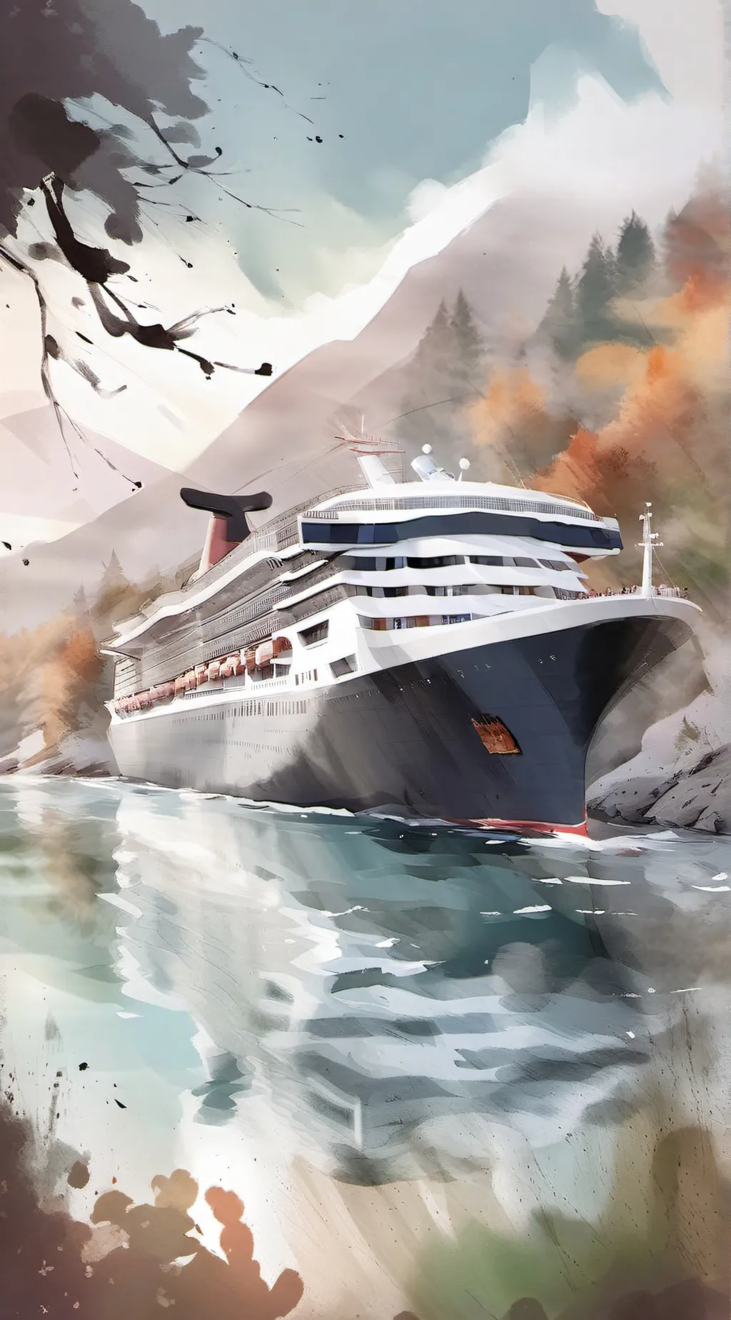 ai character: MHA Cruise Ship background