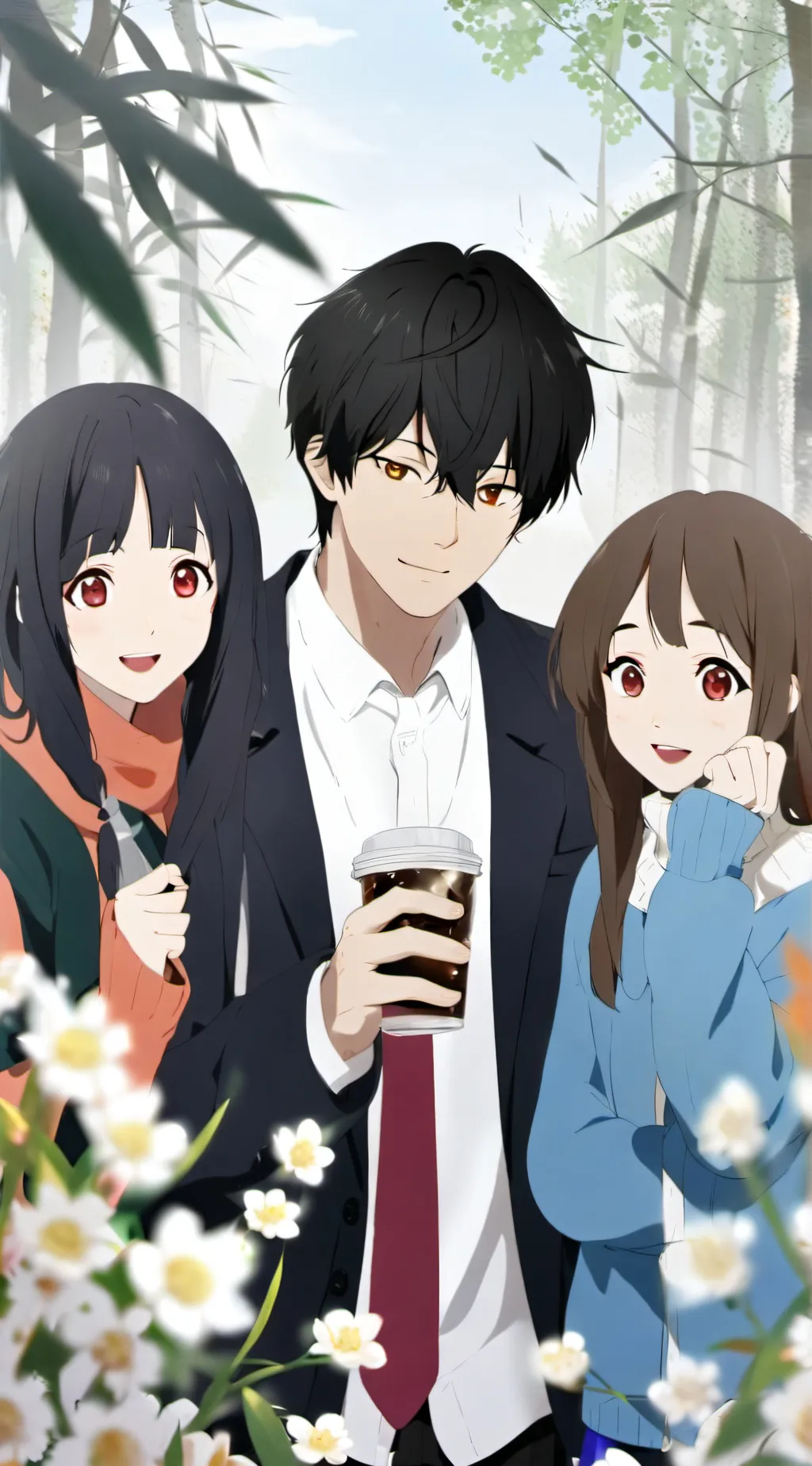 ai character: Reo and luna background