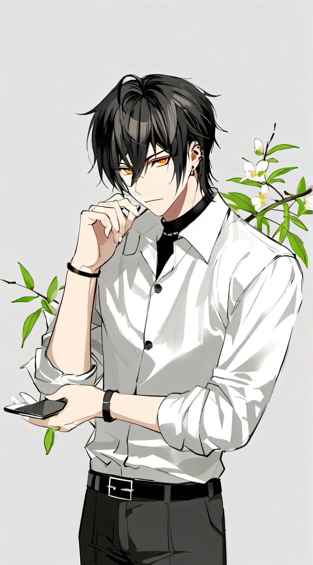 ai character: Asher  background