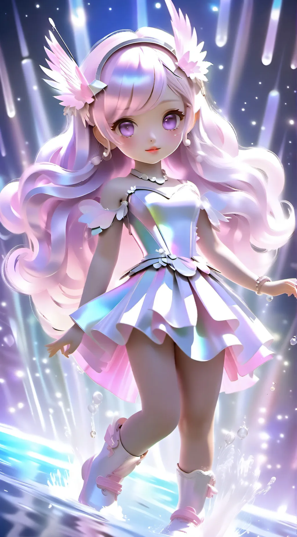 ai character: Lily Allen  background