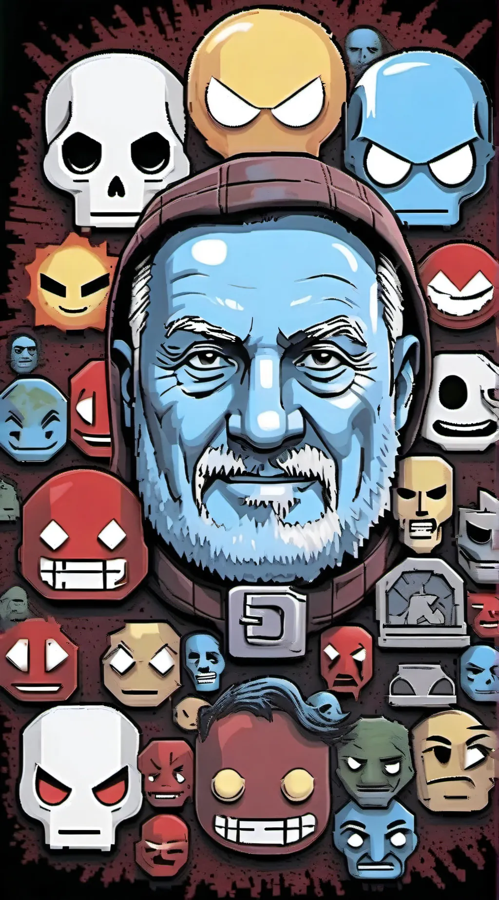 ai character: emoji 2D background