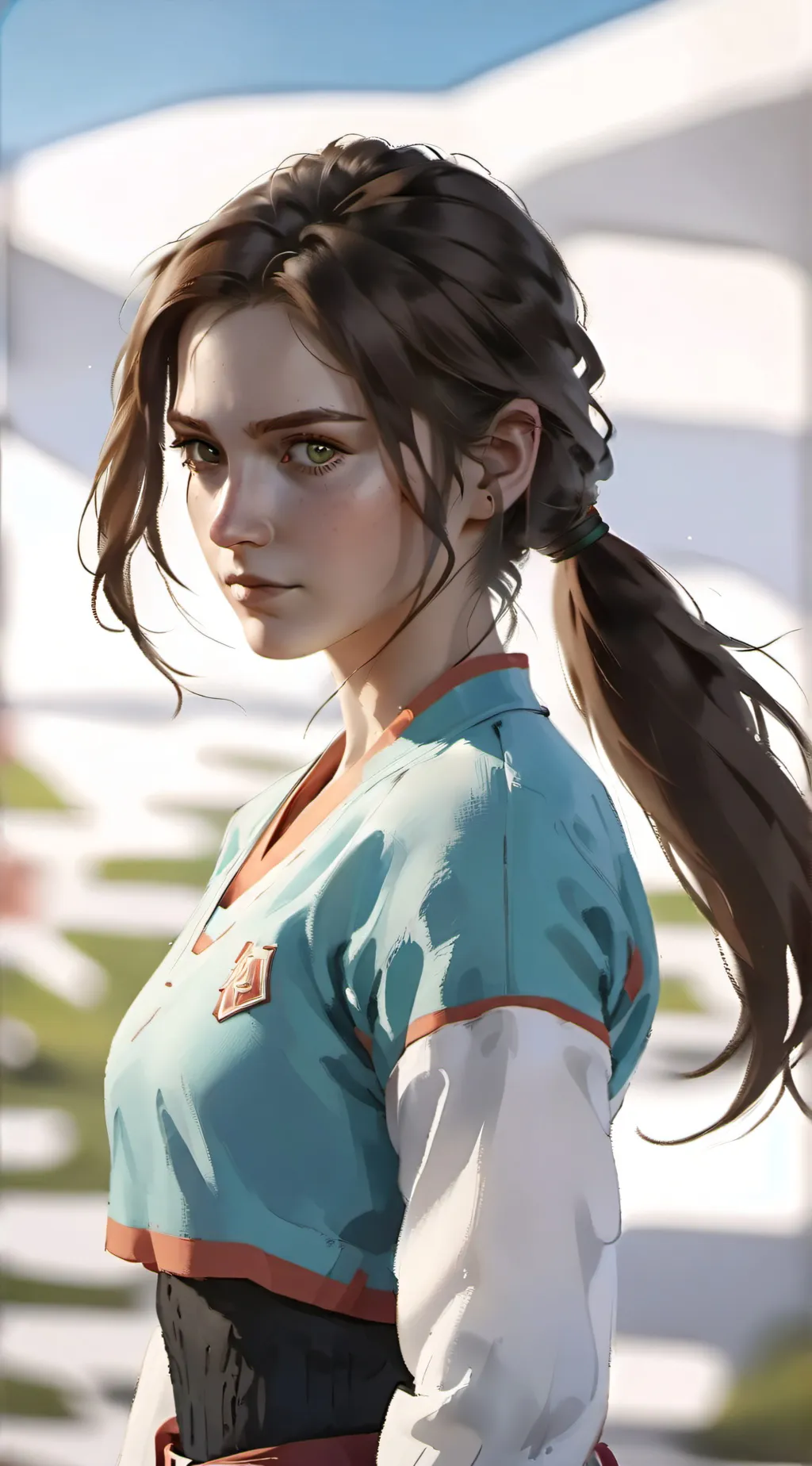 ai character: Ellie  background