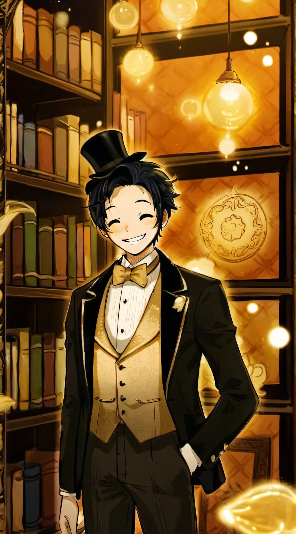 ai character: Bendy  background