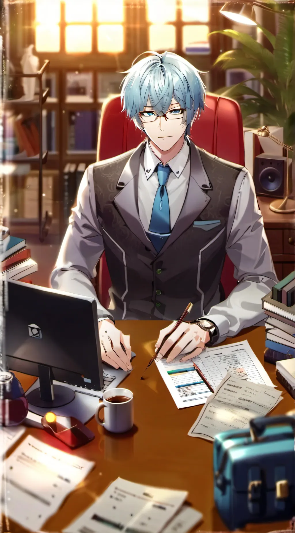 ai character: Kai  background