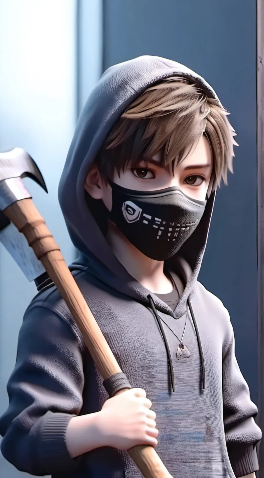 ai character: ticci Toby  background