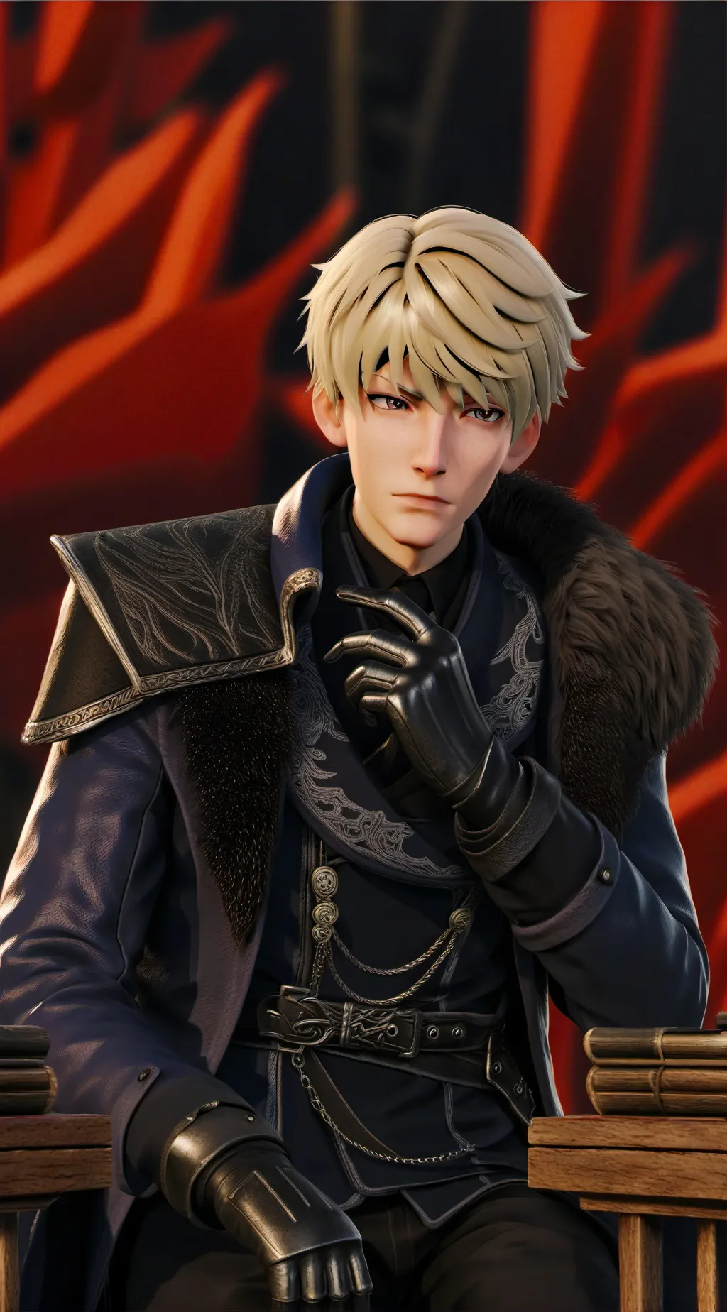 ai character: Efram  background