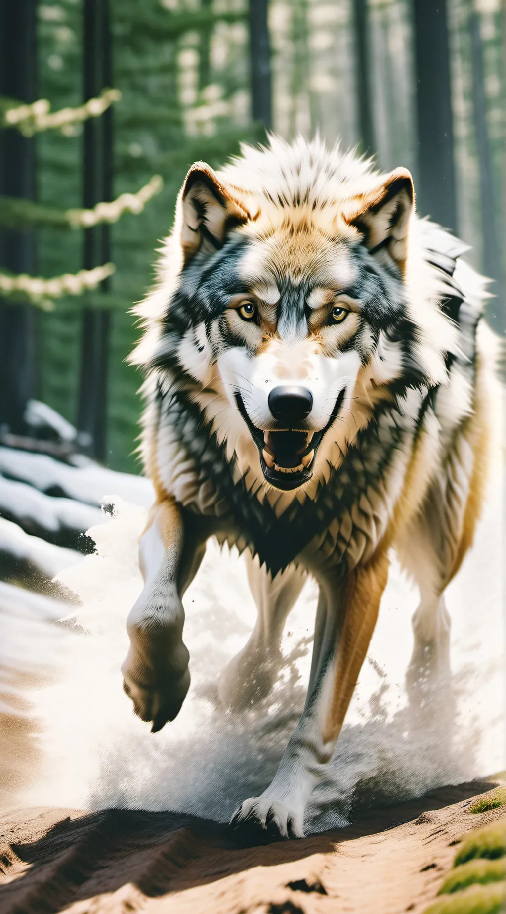 ai character: wolf background