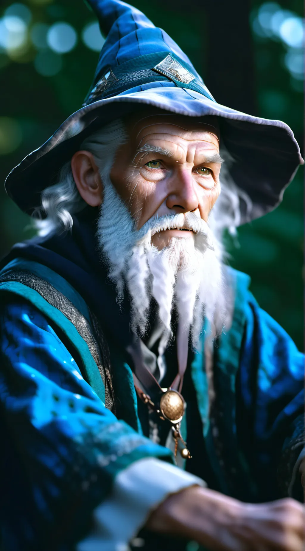 ai character: Merlin  background