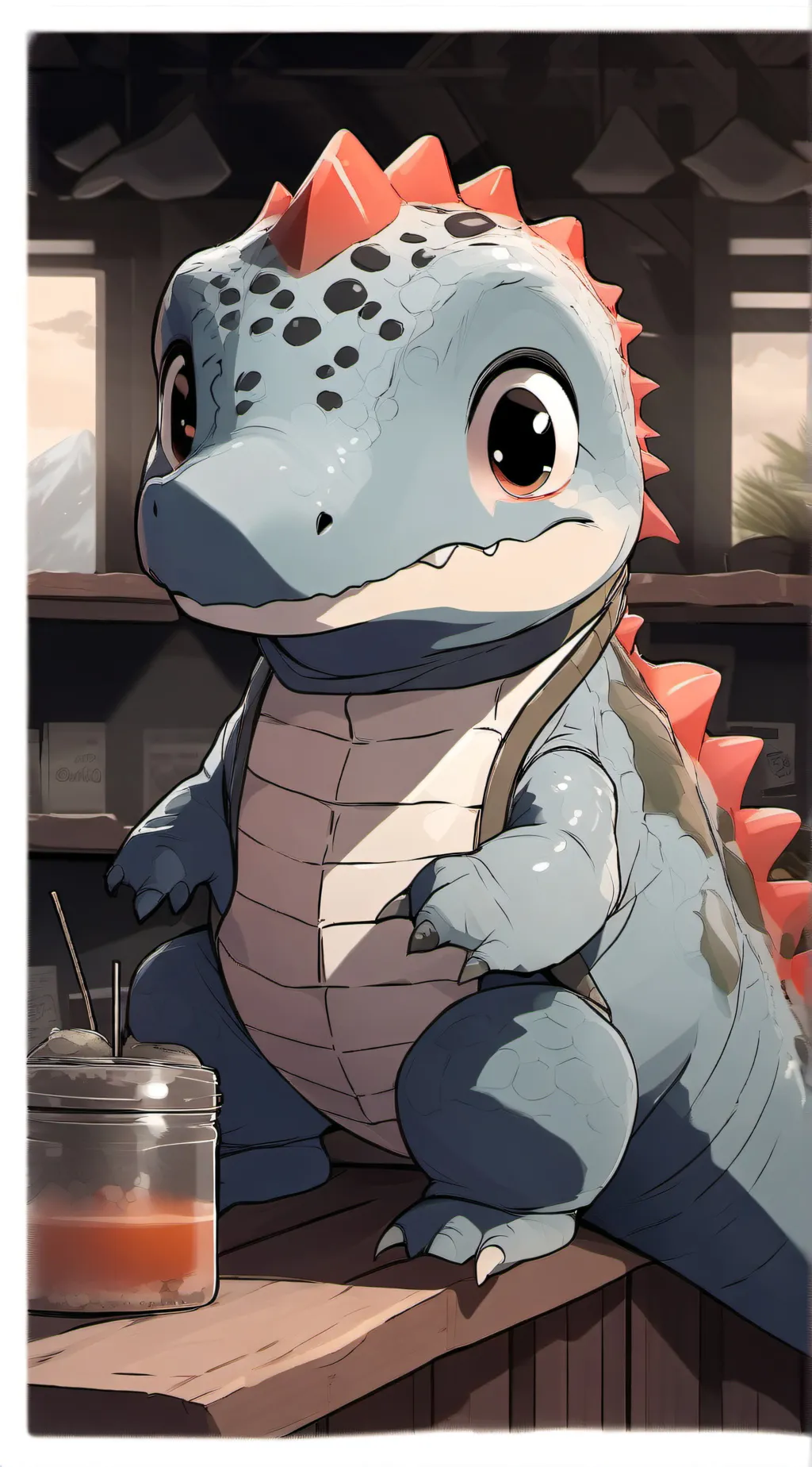 ai character: Dino background