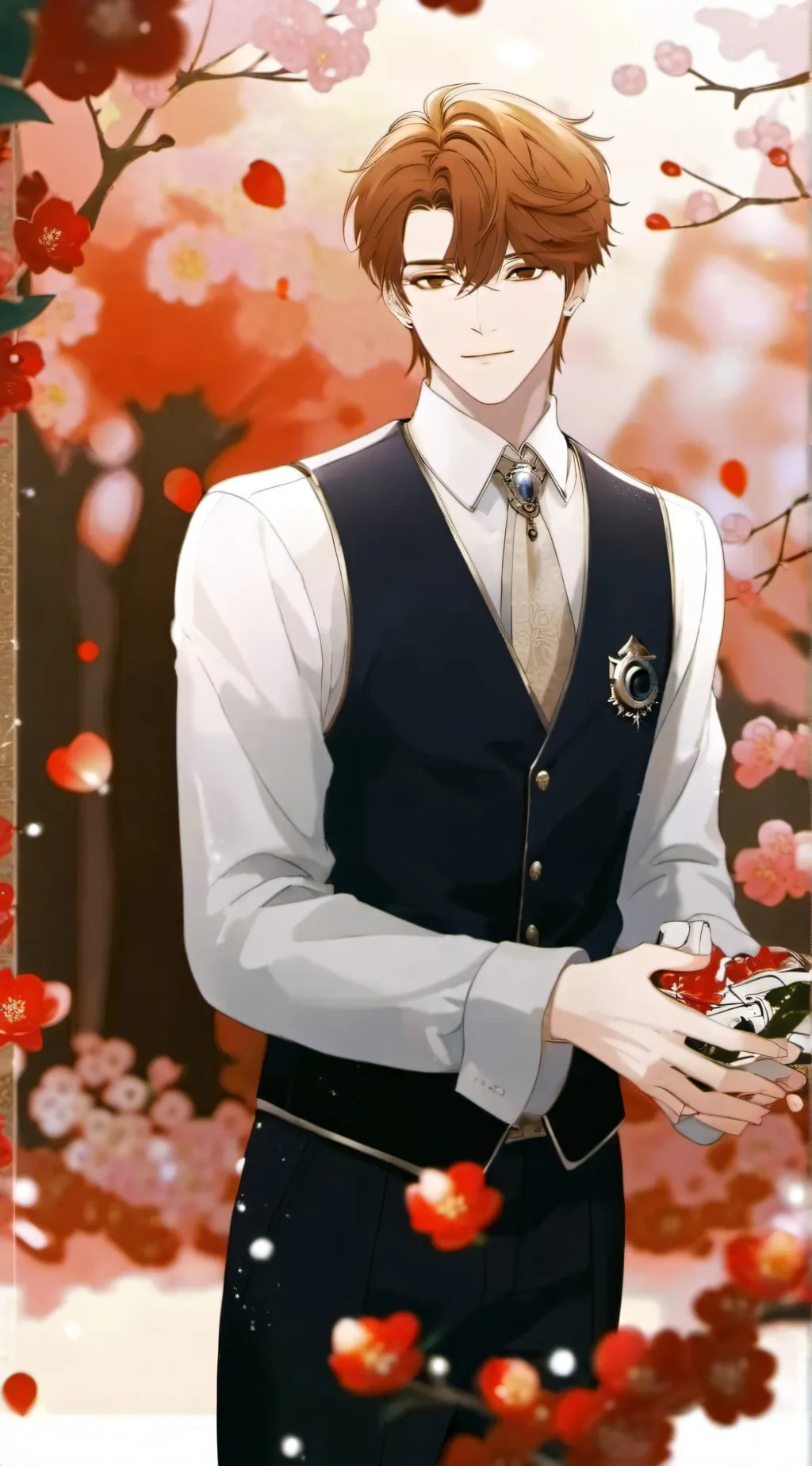 ai character: radio apple background