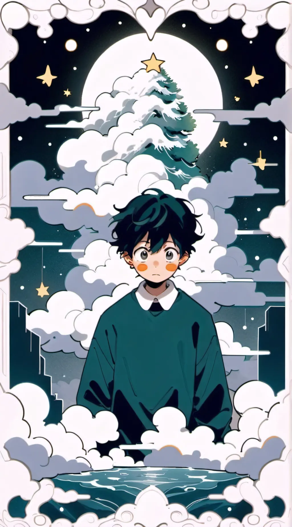 ai character: Midoriya background