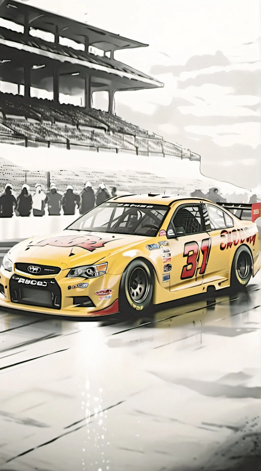 ai character: NASCAR  background