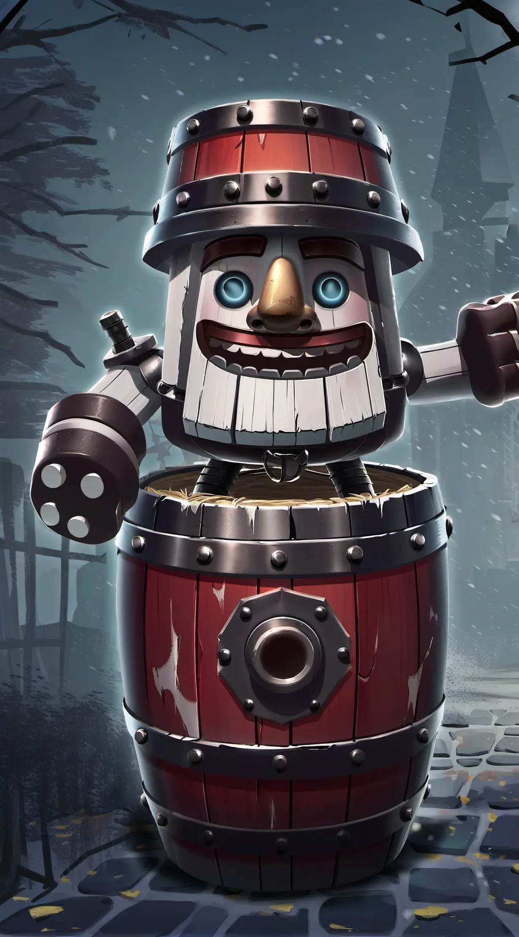 ai character: Funtime Barrel background