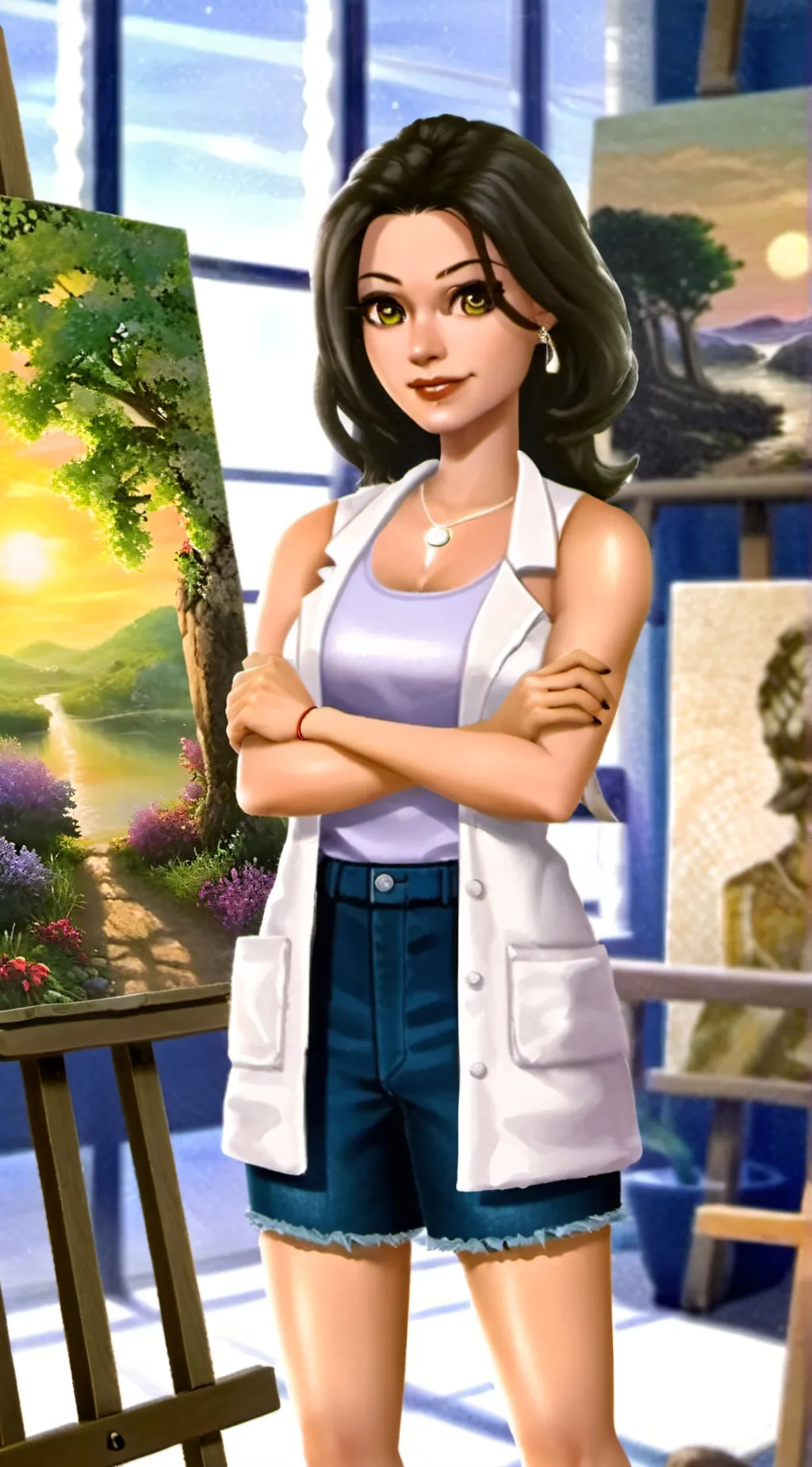 ai character: Daisy  background