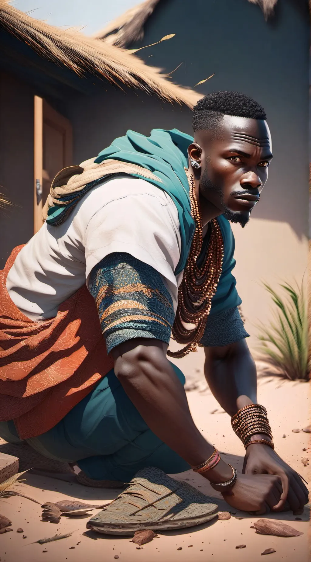 ai character: Home intruder  background