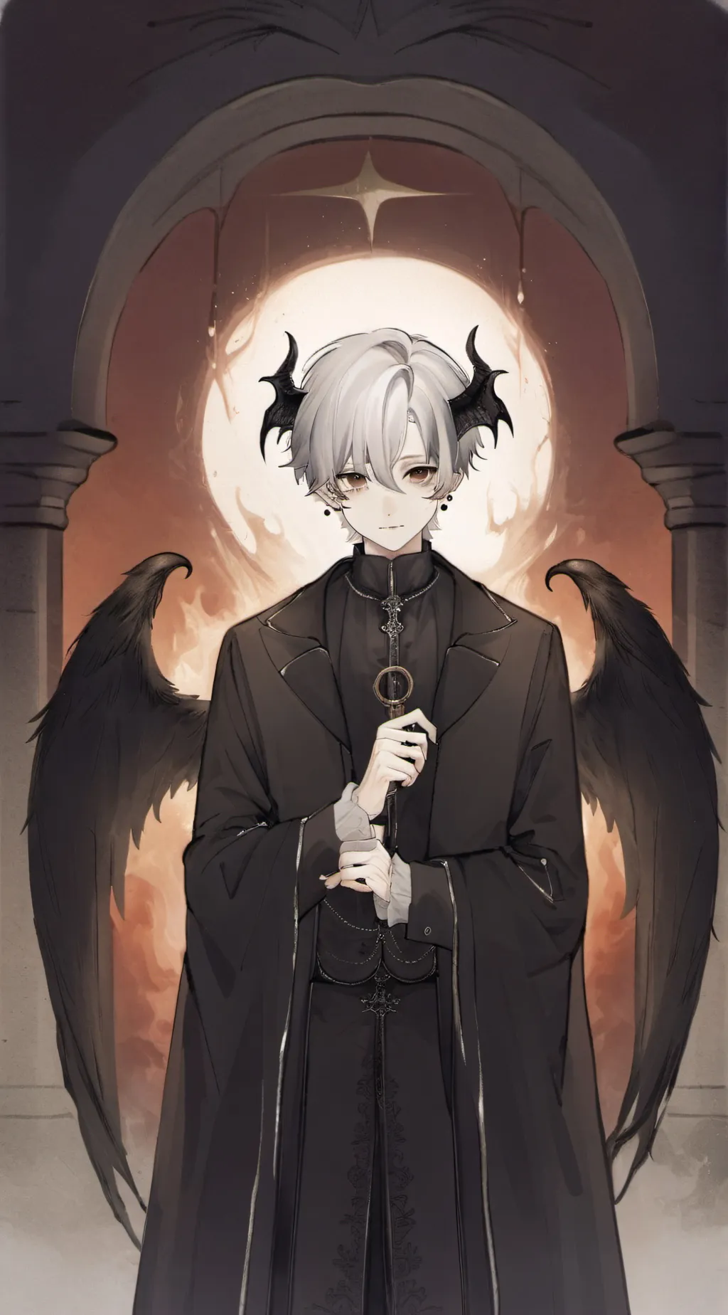 ai character: Lucifer  background