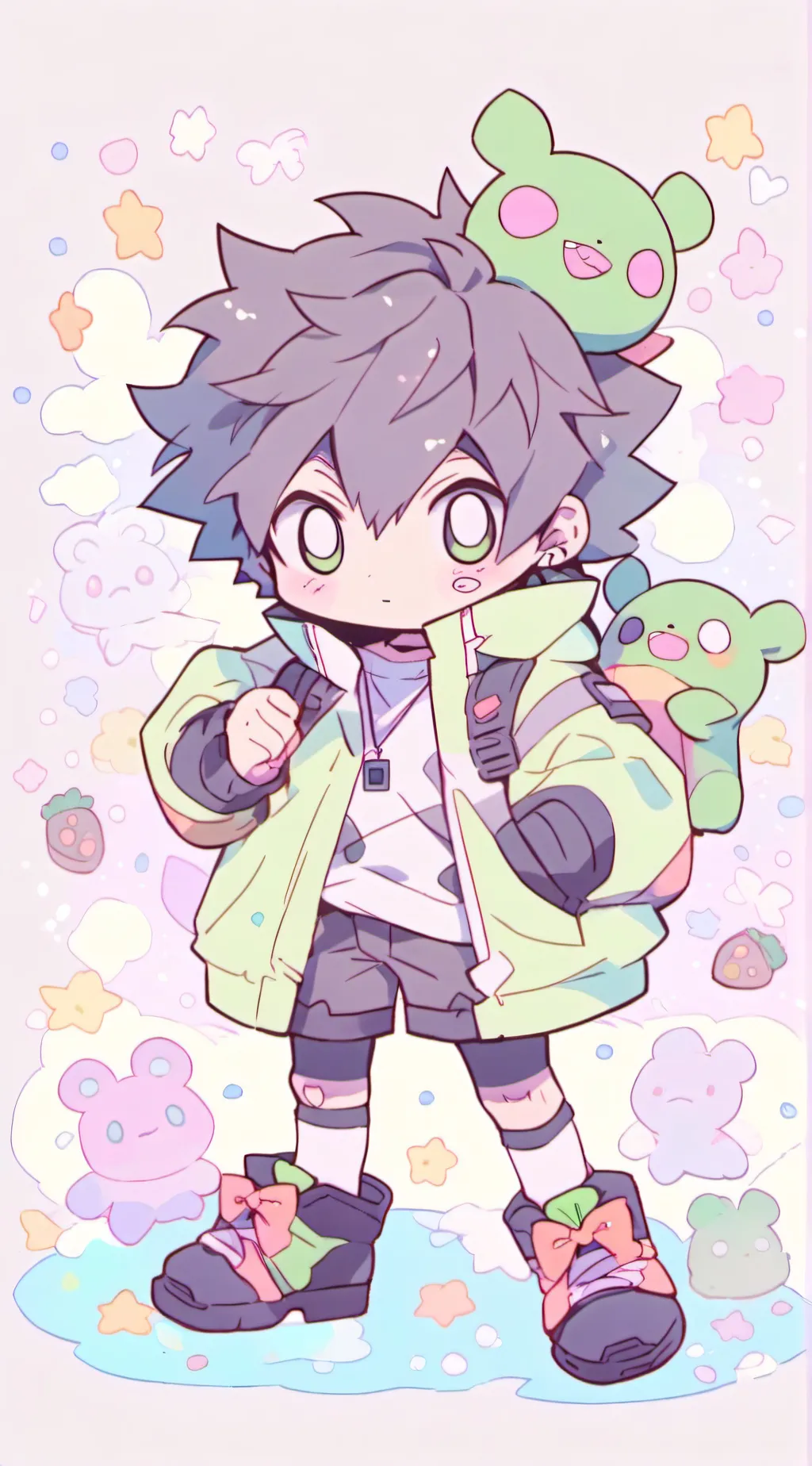 ai character: izuku midoriya background