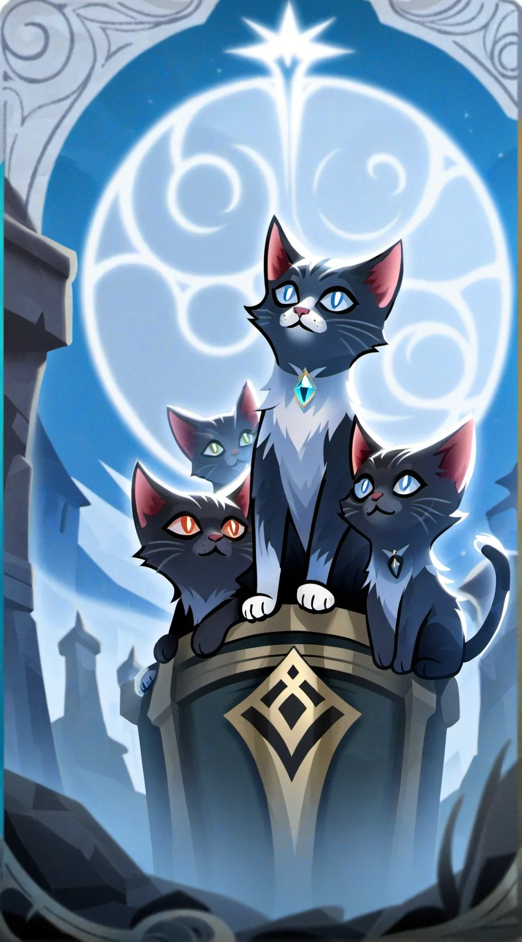 ai character: mean cat family 💔 background