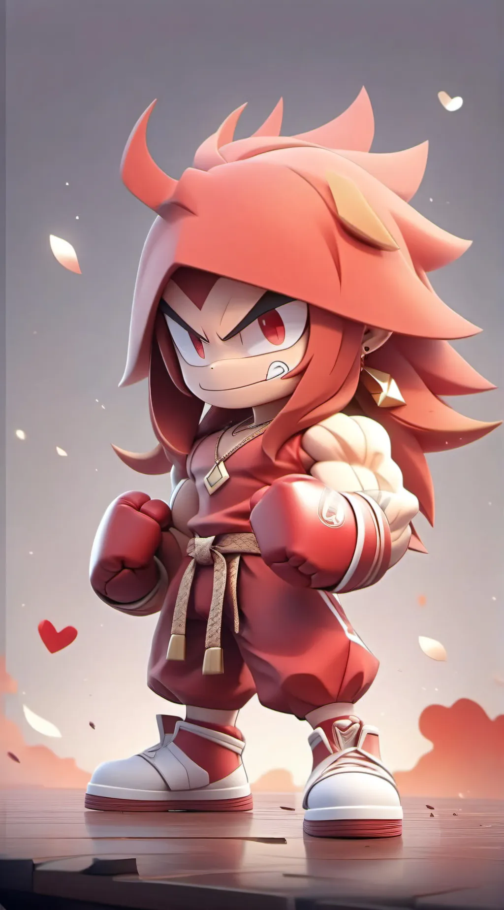 ai character: Knuckles boom  background