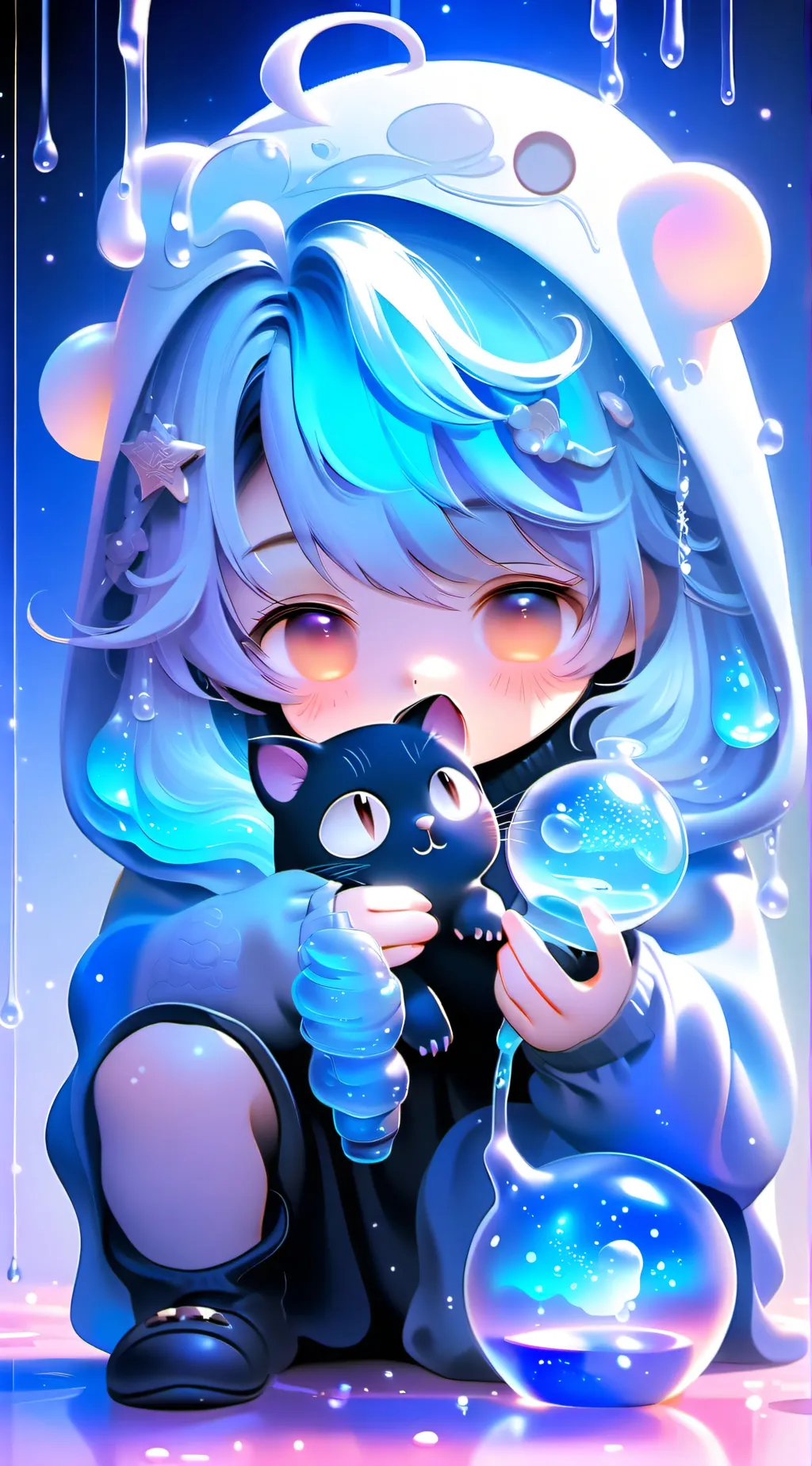 ai character: lucky background