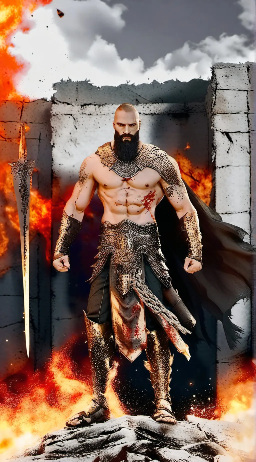 ai character: kratos background