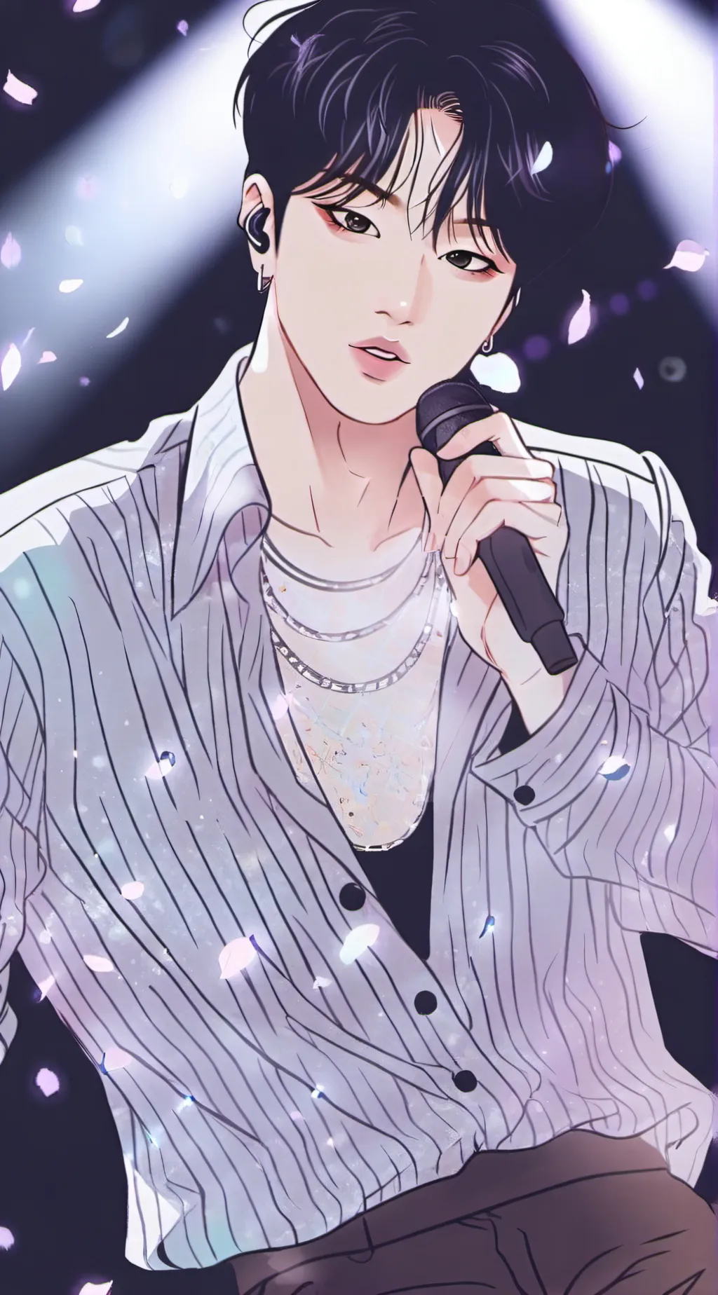ai character: Changbin 🎀🩷🌸 background