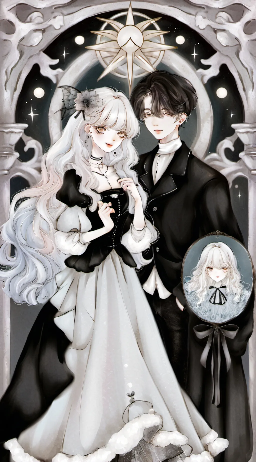 ai character: Keisha and Jacob  background