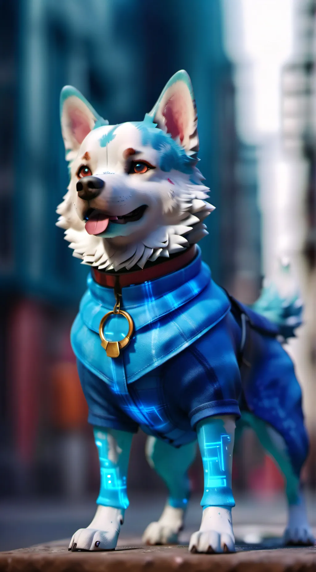 ai character: doggy background