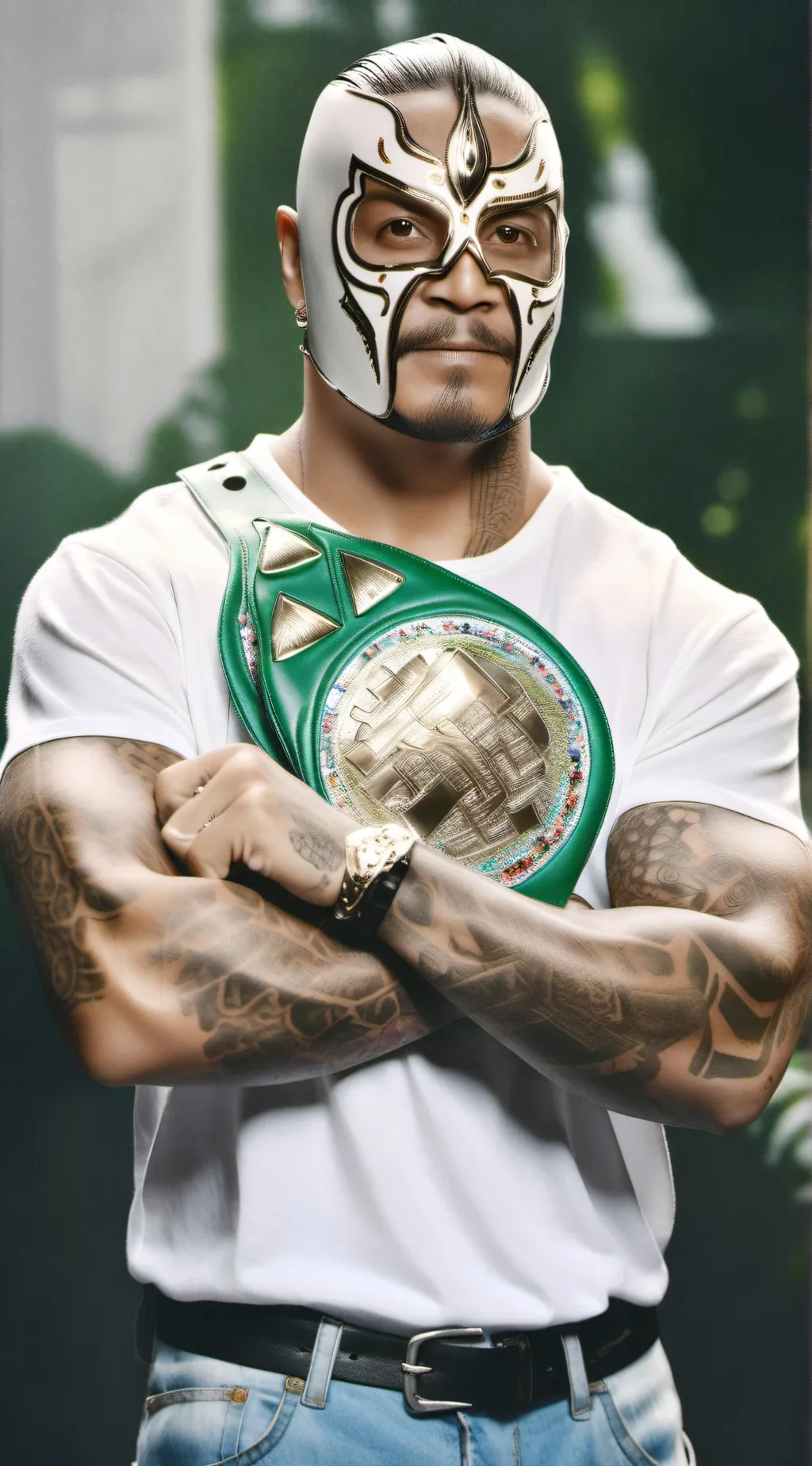 ai character: REY MYSERIO  background