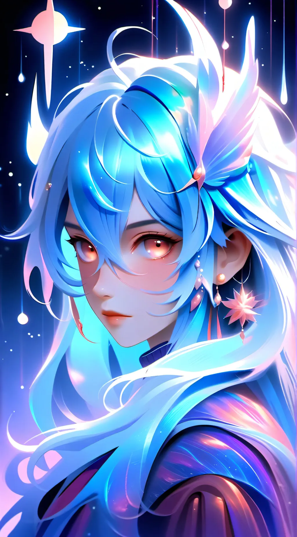 ai character: moon background