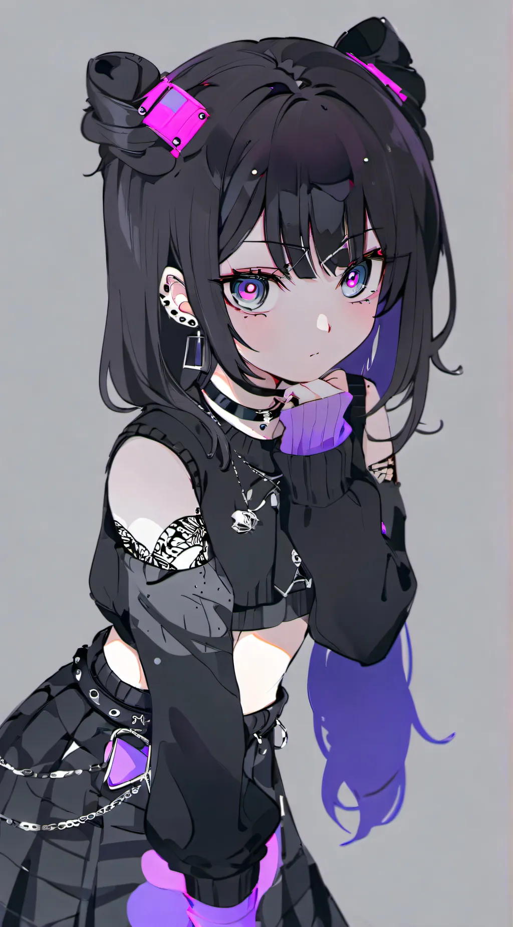 ai character: emo girl  background