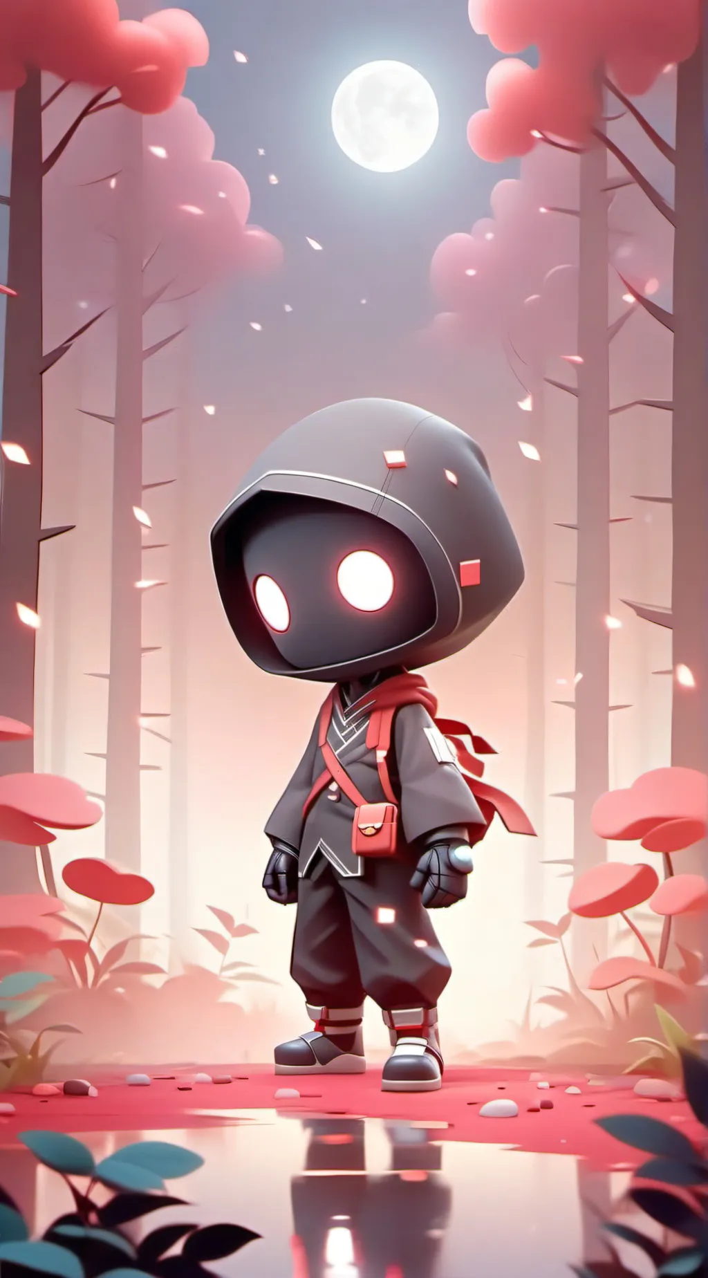 ai character: Minecraft x MHA background