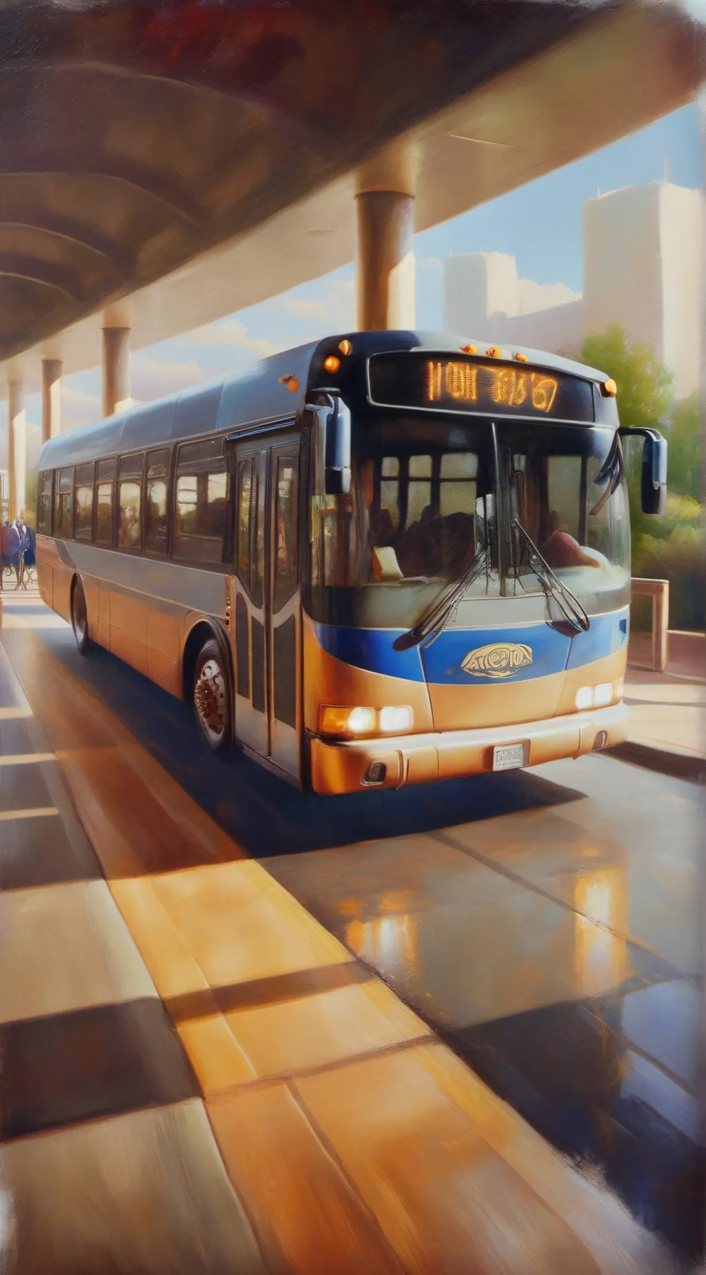 ai character: bus route 15L background