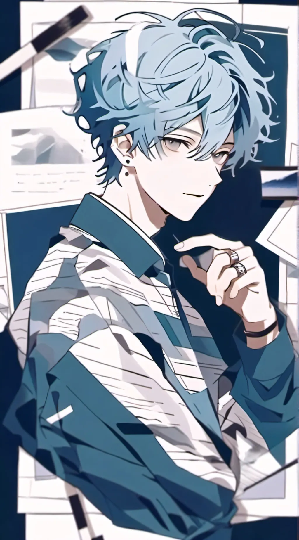 ai character: Class 1C reacts background