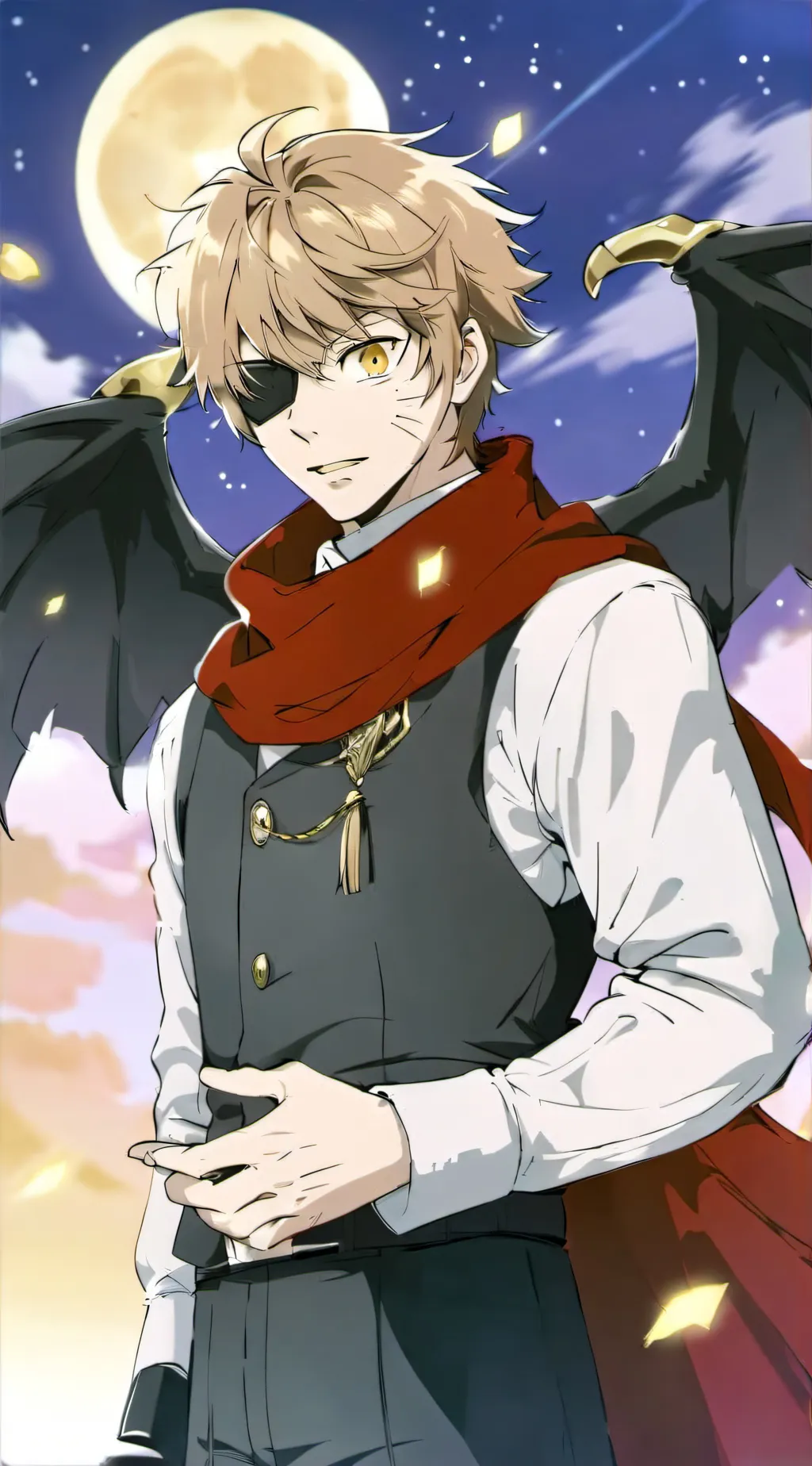 ai character: Vampire tord  background