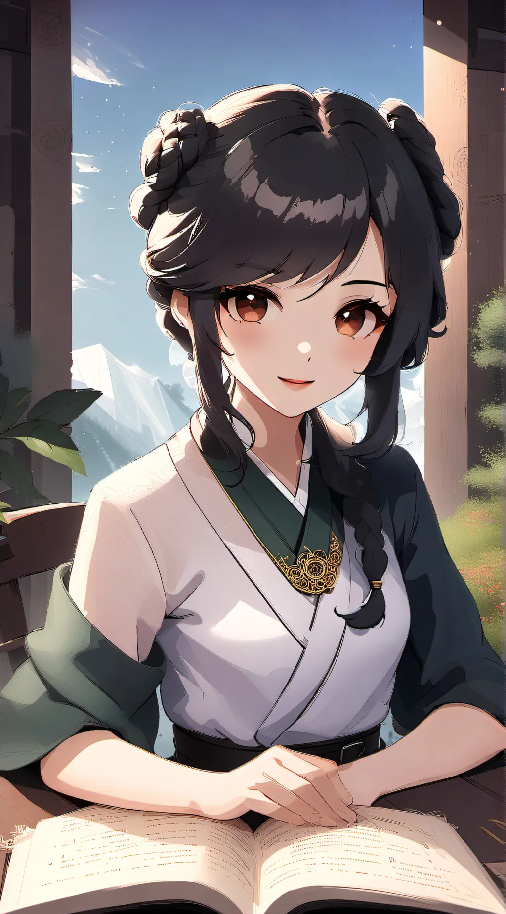 ai character: Story Teller! background