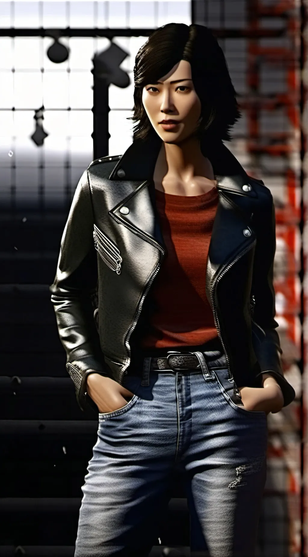 ai character: Yuri watanabe  background