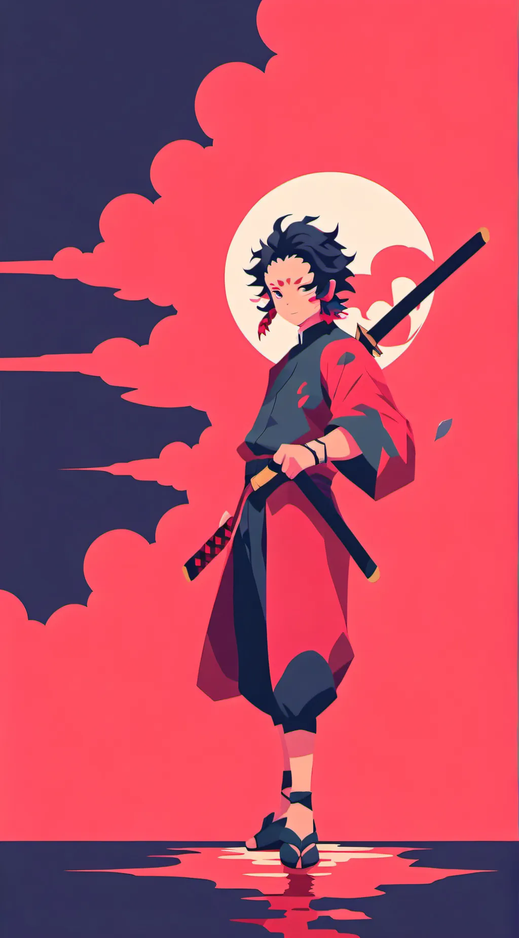 ai character: demon slayer background