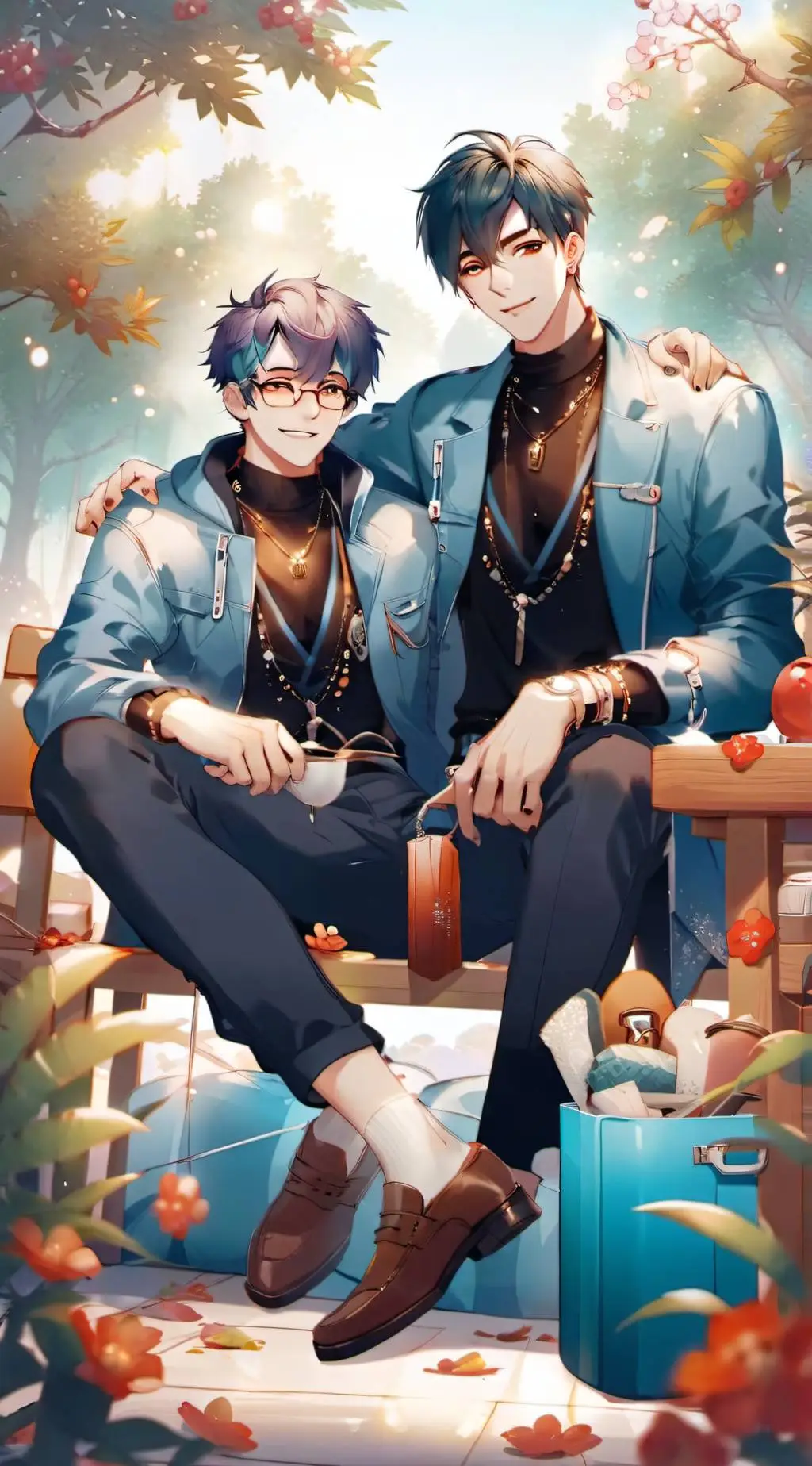 ai character: Lucas/max background